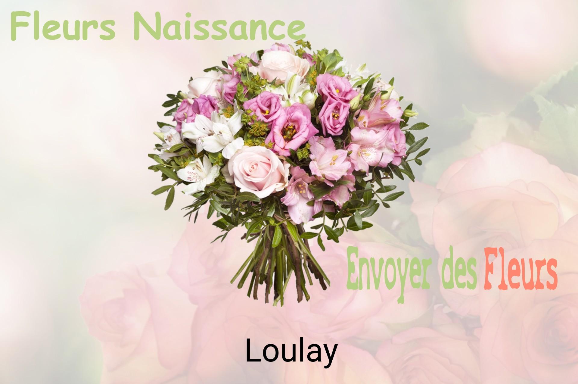 Bouquet de fleurs de naissance livré à Loulay