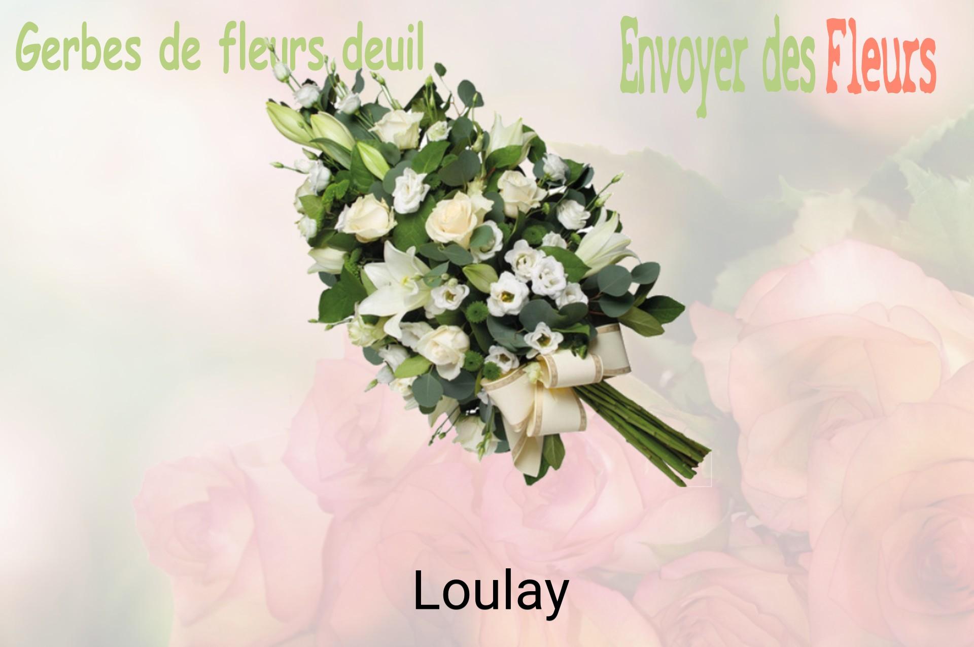 Gerbe de fleurs de deuil livrée à Loulay
